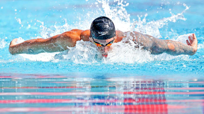 Dressel topped Phelps’s decade-old record in the 100-meter butterfly, an event he won at the TYR Pro Swim Series in April.